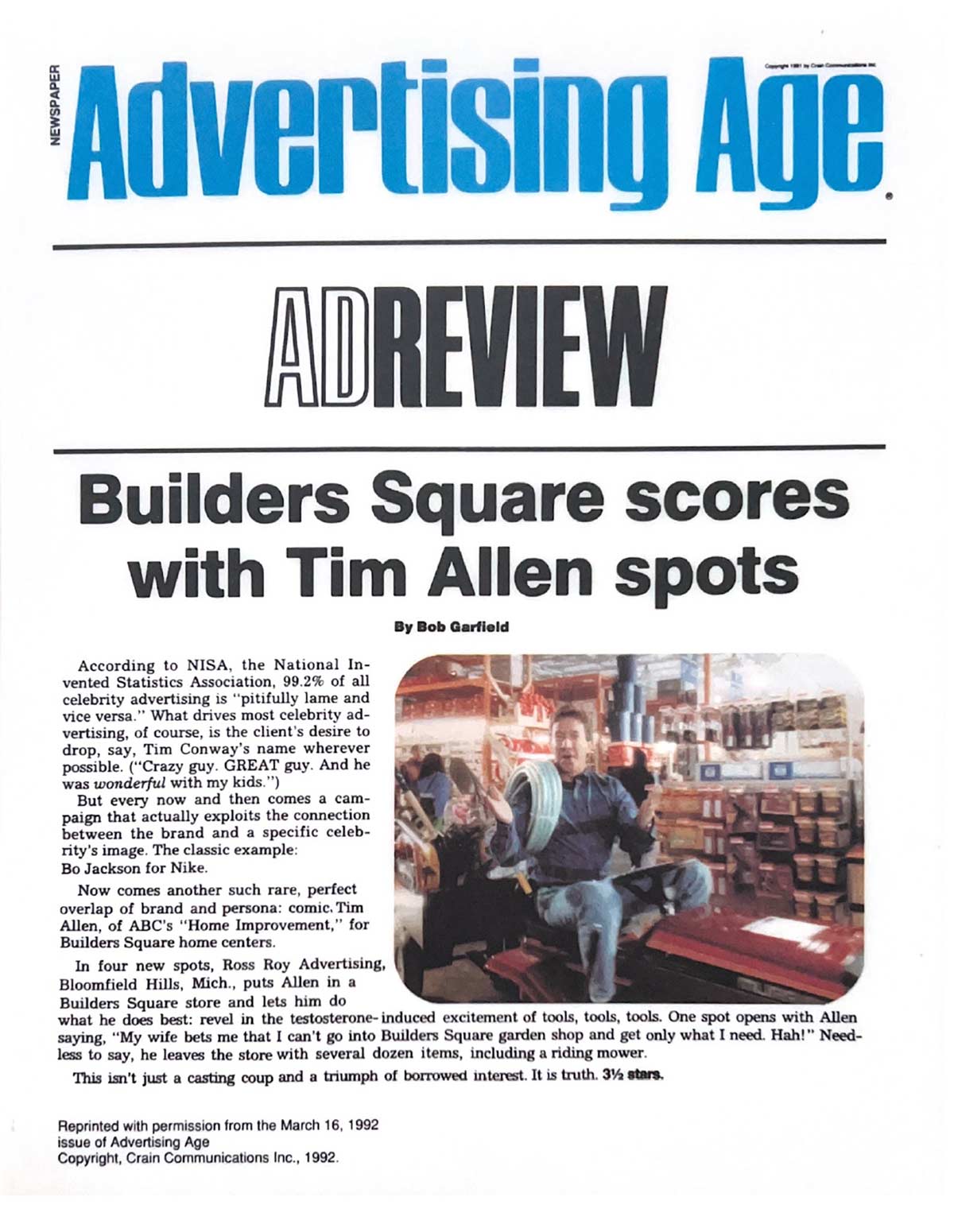 Builders Square/Tim Allen